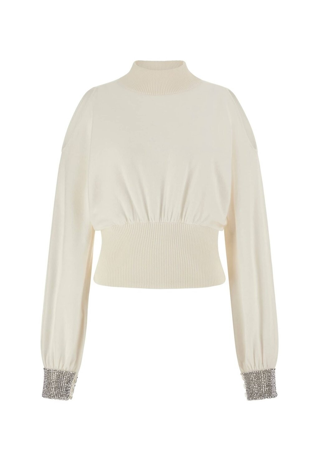 

Топ с длинными рукавами STRASSBÜNDCHEN Guess, белый