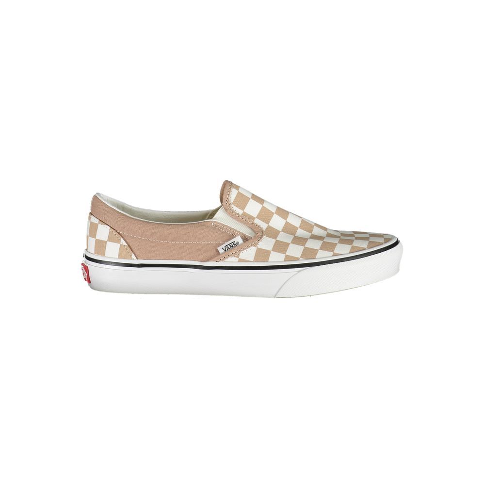 Бежевые кроссовки из полиэстера Vans, бежевый