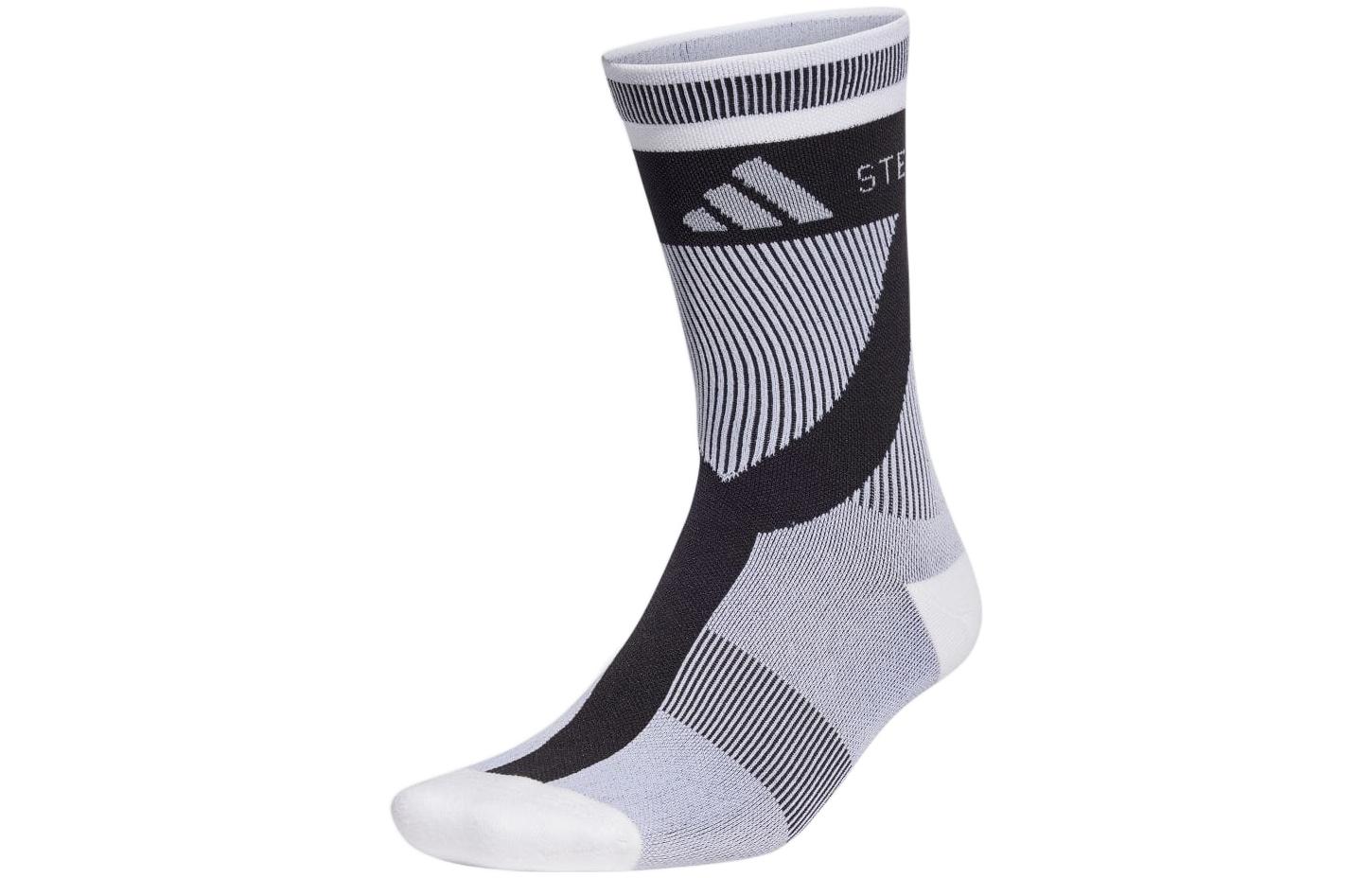 

Носки Adidas с интарсией и логотипом, 1 пара (Чёрно-белые)