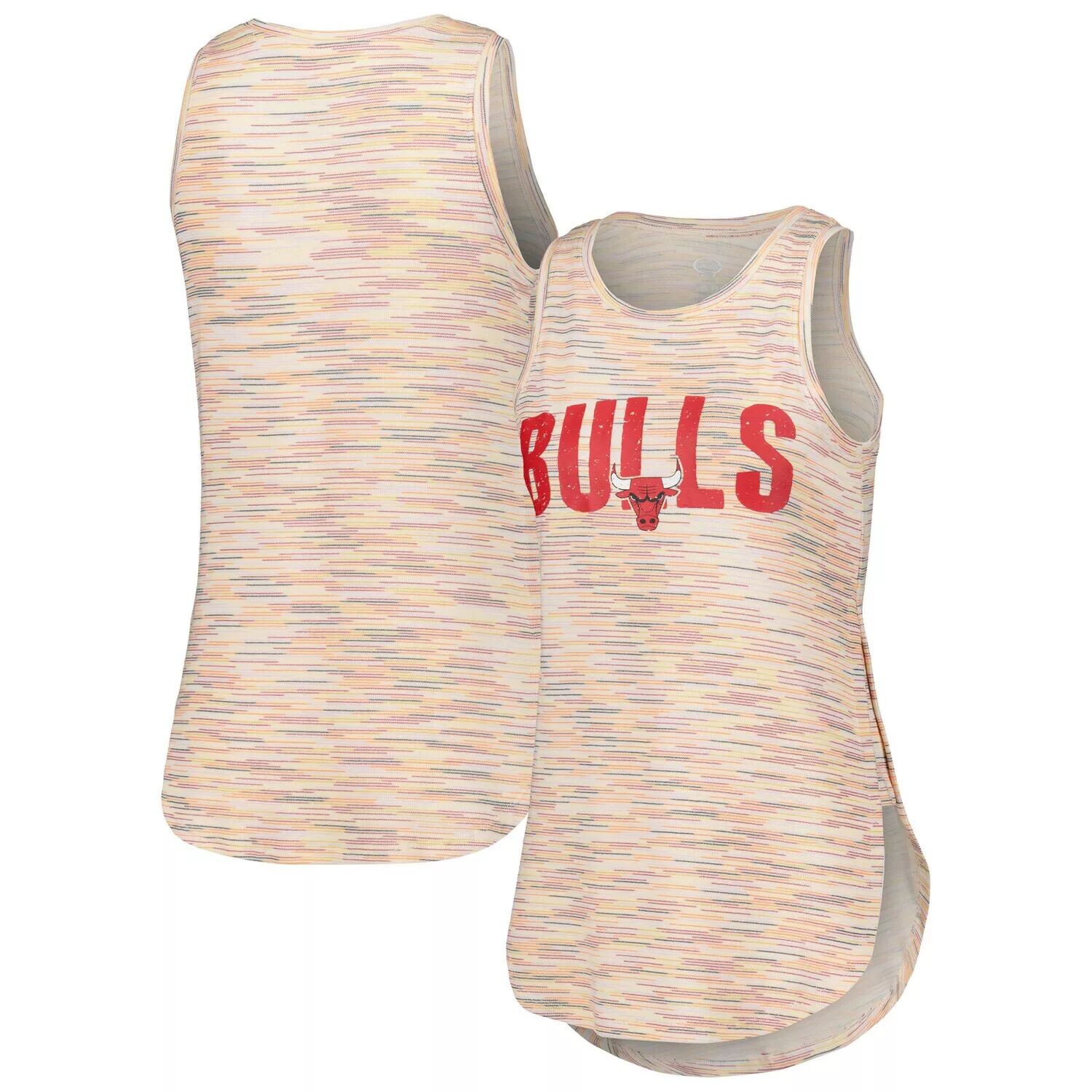 

Женская белая майка Concepts Sport Chicago Bulls Sunray, Белый, Женская белая майка Concepts Sport Chicago Bulls Sunray