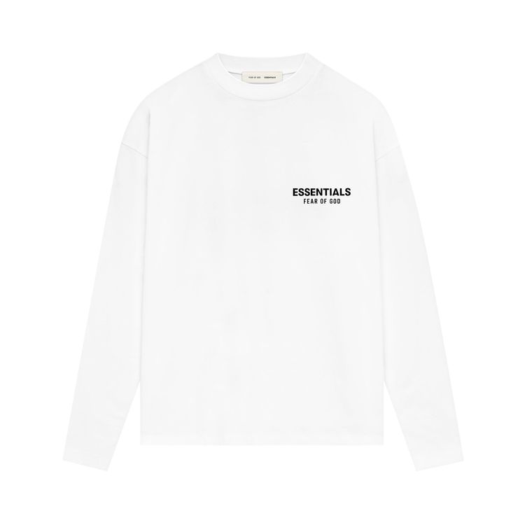 

Футболка Fear of God Essentials Classic Long-Sleeve Tee 'Bright White', белый