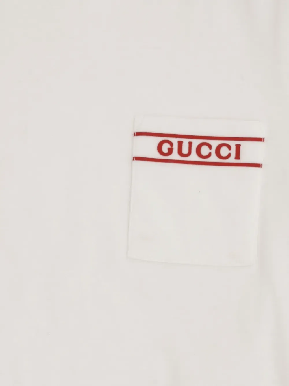 Футболка с карманным логотипом Gucci Kids, белый — фото 3