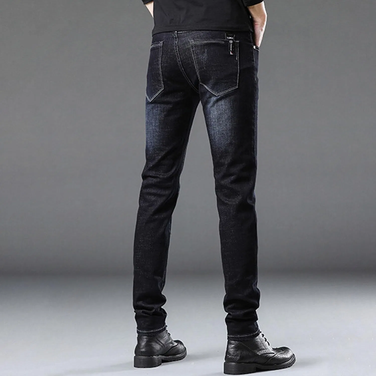 Джинсы Slim Fit Denim Pants, сине-черный — фото 3