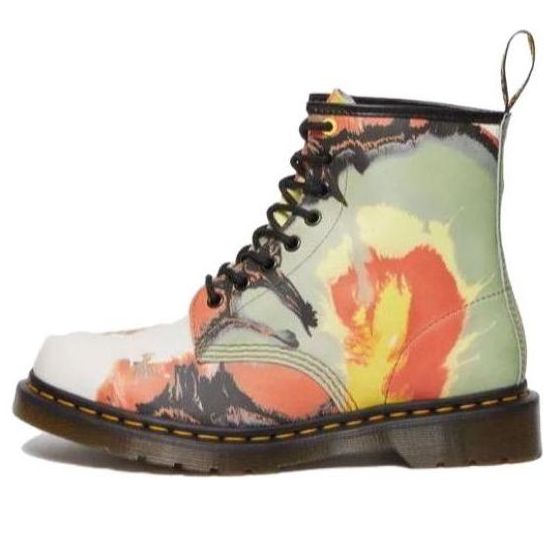 

Ботинки Dr. Martens 1460 x Tate Decalcomania Backhand Leather Lace Up Boots 'Multicolor Volcanic Flare' 31730649, зеленый