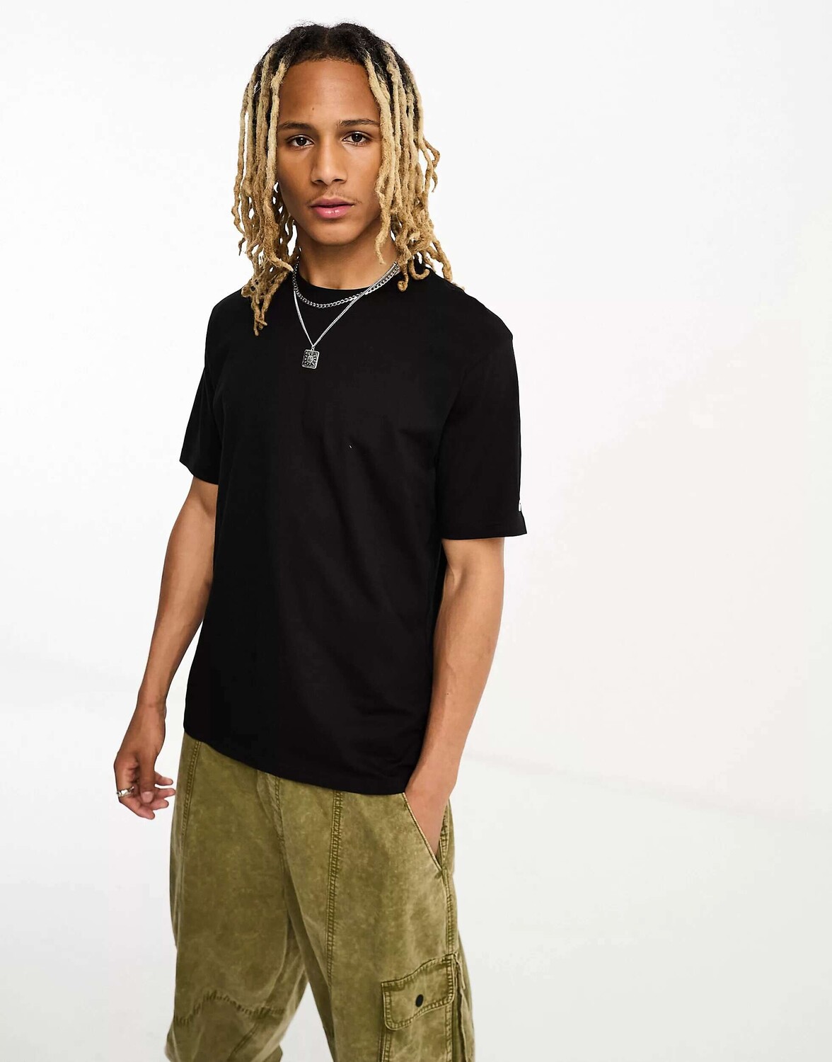 

Черная футболка Carhartt WIP base, Черный, Черная футболка Carhartt WIP base