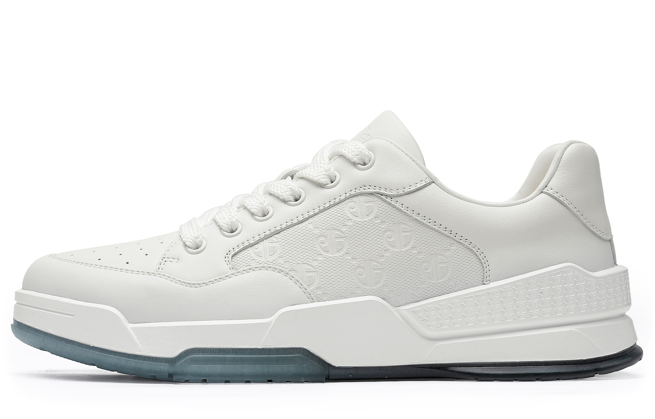 

Низкие повседневные туфли мужские Desai, White-01