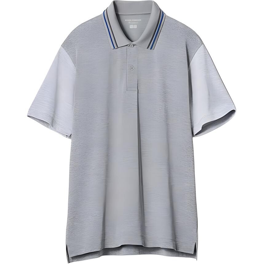 

Футболка-поло Jw Anderson X JW Anderson X Roger Federer Collaboration Series, унисекс, небесно-серая Uniqlo, серый