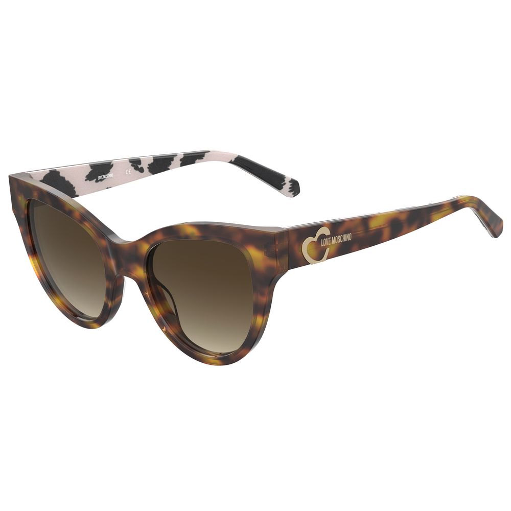 

Солнцезащитные очки из коричневой щетины Love Moschino, Brown