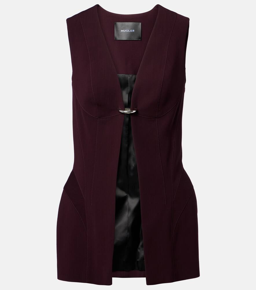 

Утеплённый жилет Mugler, Dark Plum