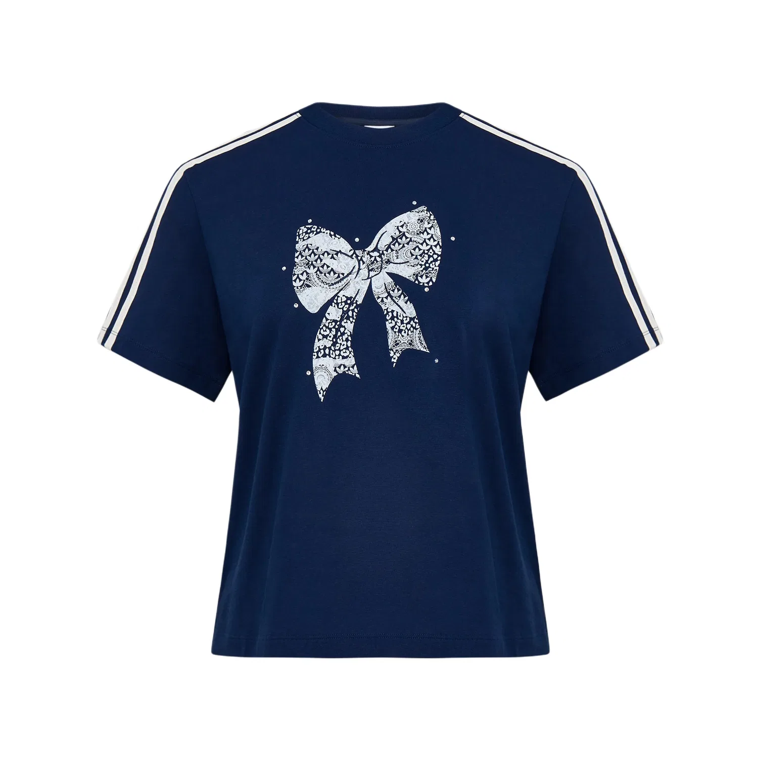 Футболка свободного кроя Adidas Originals Dark Indigo/White