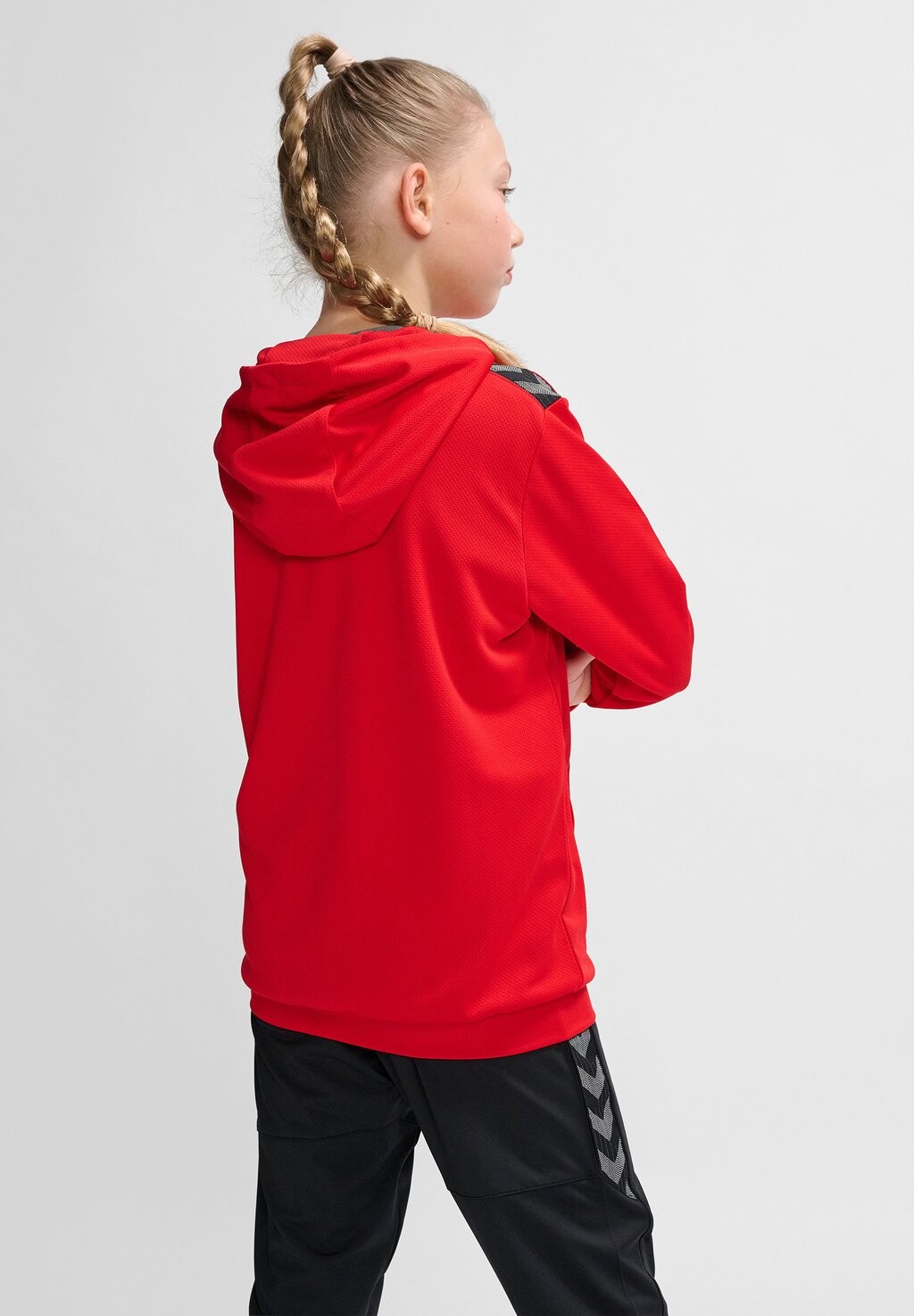 Куртка для тренировок HMLAUTHENTIC PL ZIP HOODIE Hummel, цвет true red — фото 4