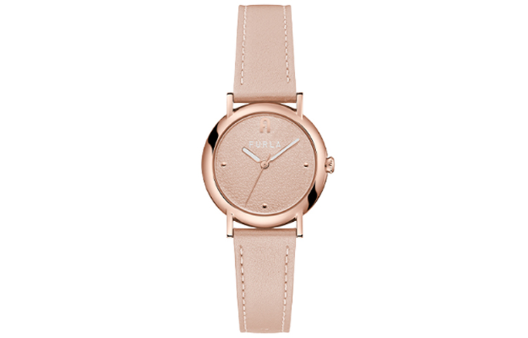 

Furla Часы HERITAGE Series Wrist Watch Quartz Movement Leather Strap 32mm Pink Watch Dial Women's Watch WW00024013L3, Pink Watch Dial