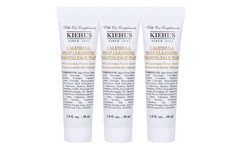 Гель-пена для очищения лица Kiehl's Calendula Deep Cleansing Foaming, 30 мл х 6 — фото 2