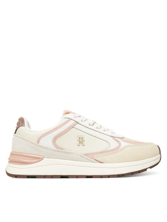 Кроссовки Casual Fashion Runner Mix FW0FW08693 Tommy Hilfiger, экрю