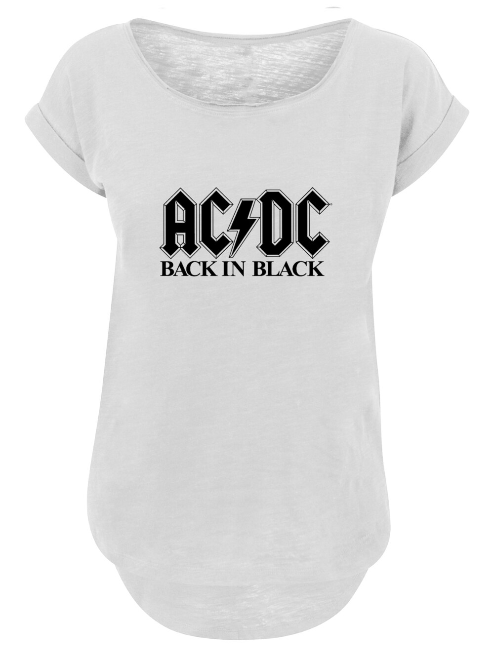 

Рубашка F4NT4STIC ACDC Back In Black, белый