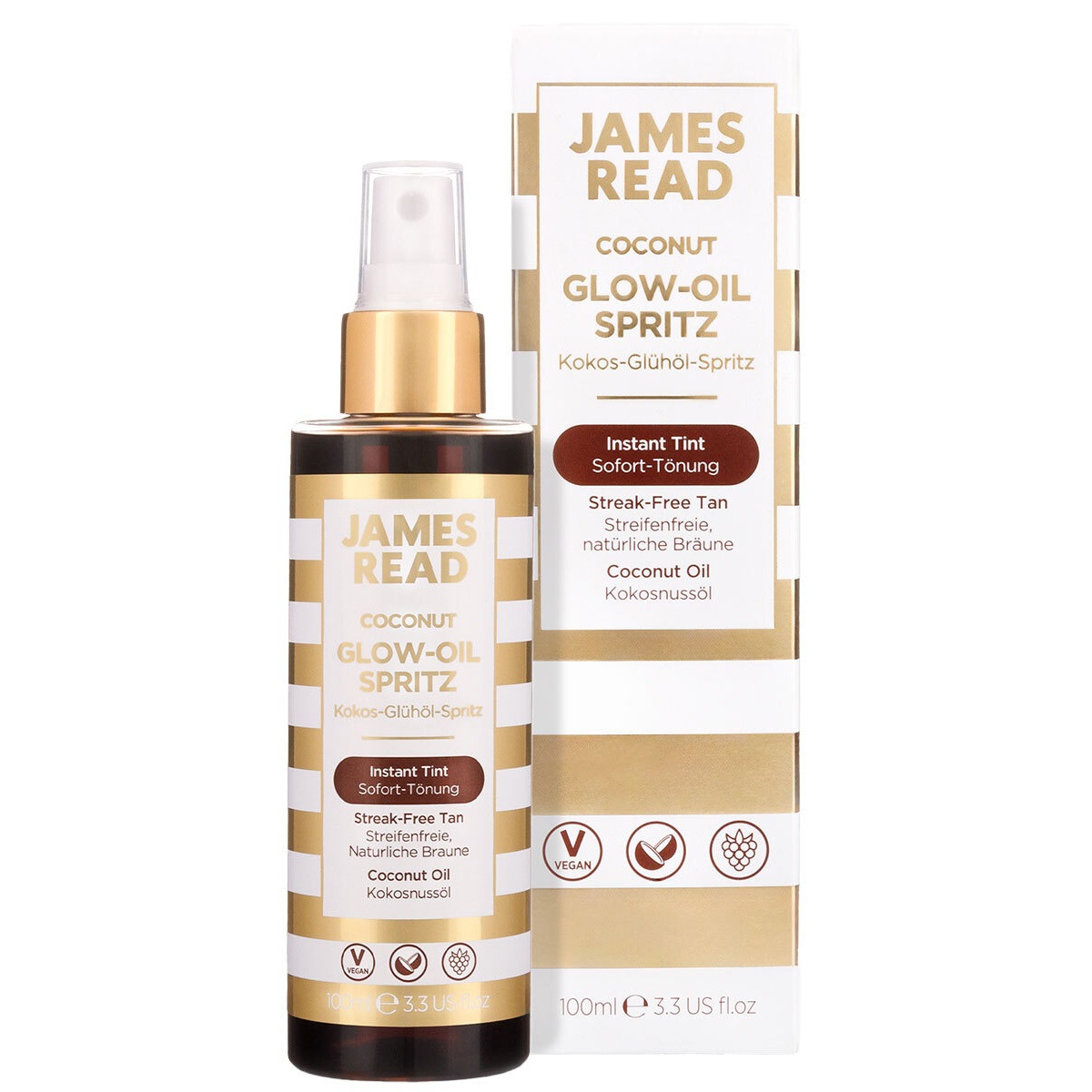 Средство для загара coconut glow-oil spritz James Read, объем 107 мл — фото 3