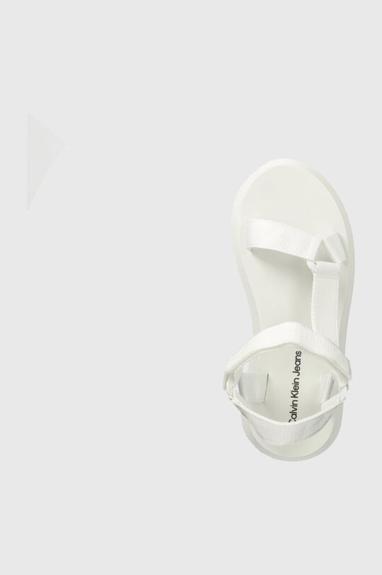 Сандалии SANDAL VELCRO WEBBING DC Calvin Klein Jeans, белый — фото 4