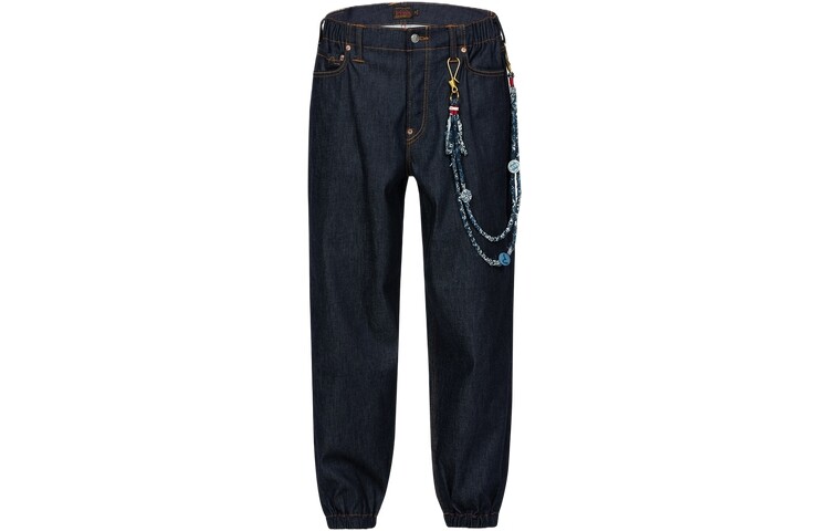 

Джинсы мужские деним синие Evisu, синий