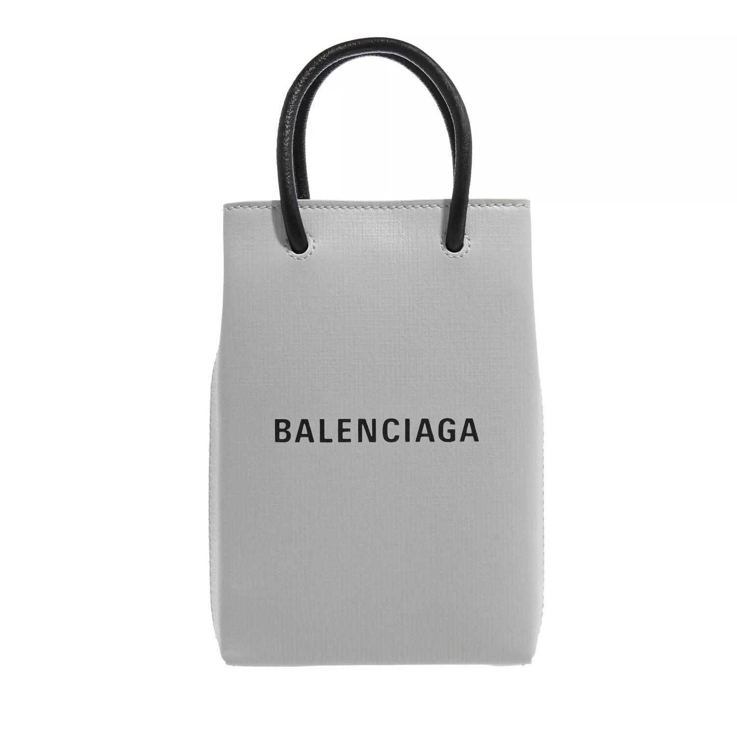 

Сумка на верхней ручке с логотипом спереди Balenciaga, серый