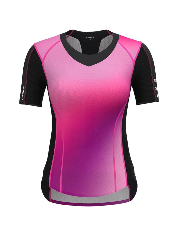 

Функциональная футболка розового цвета Crazy