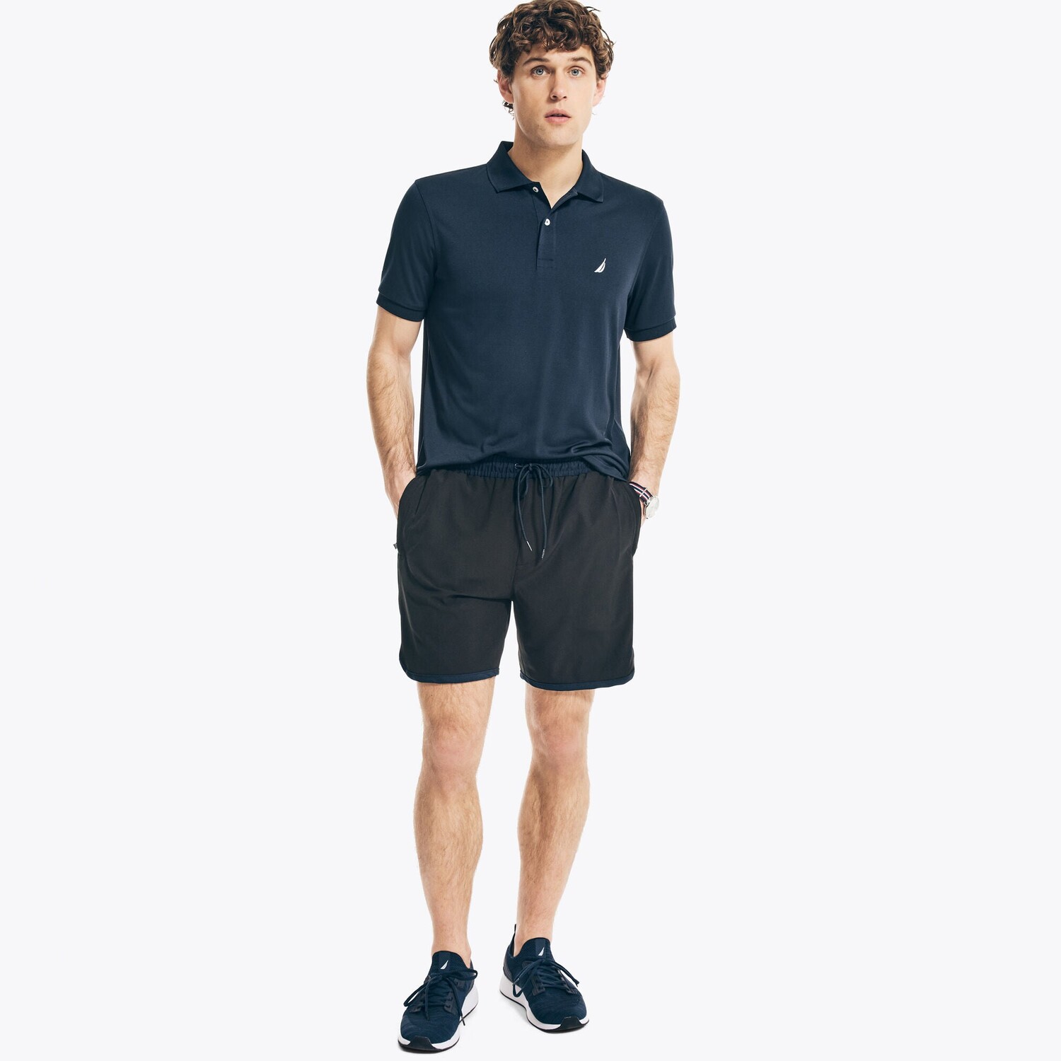 

Мужские шорты Nautica 7,5 дюйма Navtech, цвет True Black