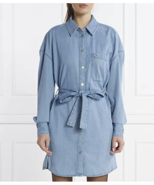 

Платье с поясом Tommy Jeans, синий