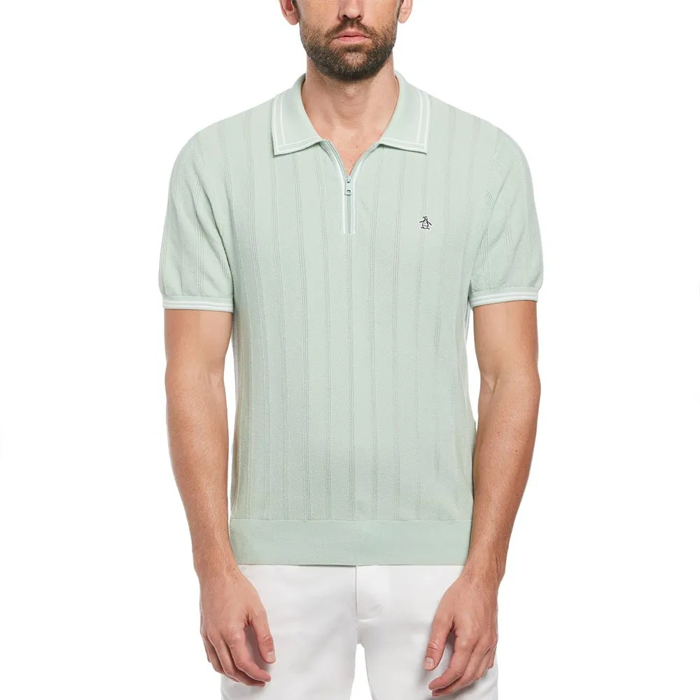 

Поло Original Penguin 1/4 Zip Tipped, белый