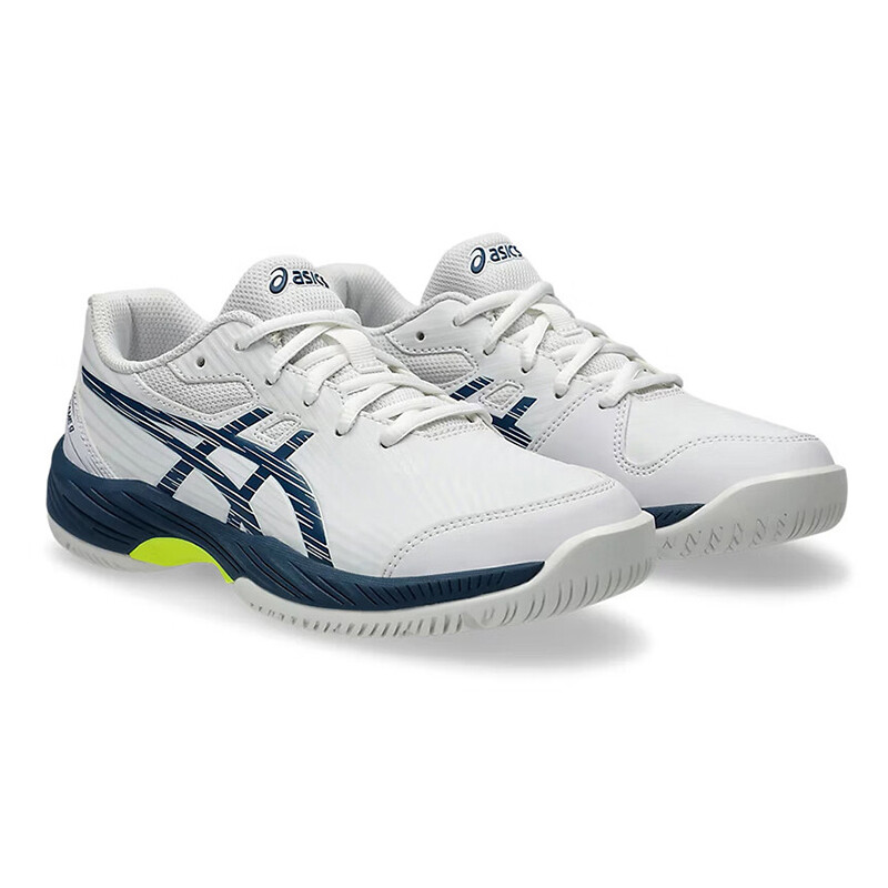 Кроссовки детские Gel-Game 9 GS Low-top Синие/белые/желтые Asics, белый/синий/желтый — фото 3
