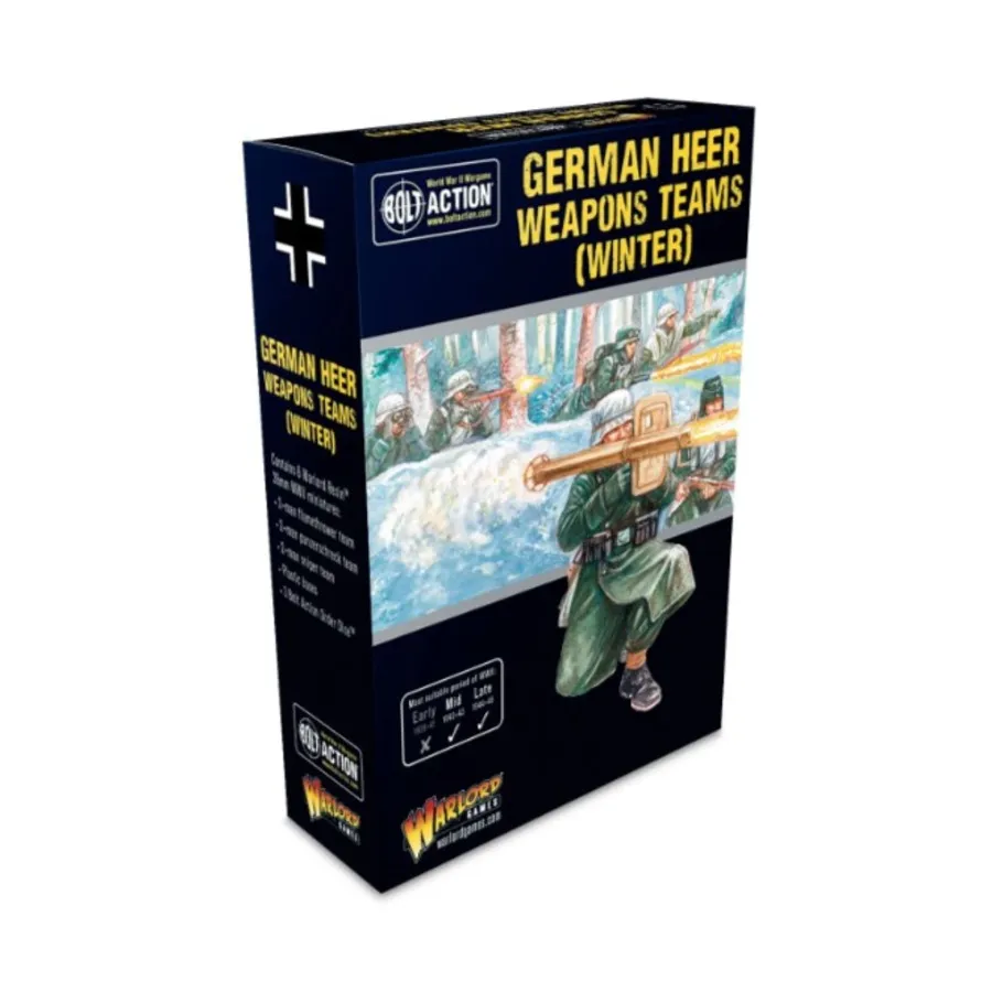 

Немецкие команды Heer Weapons (зима), Bolt Action - German - Heer (28mm)