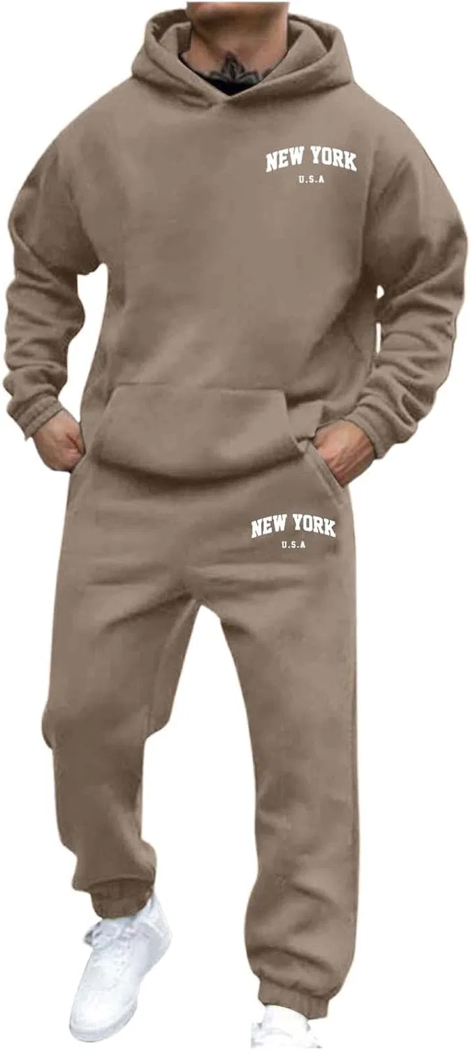 Спортивный костюм из флиса, Generic, кофе