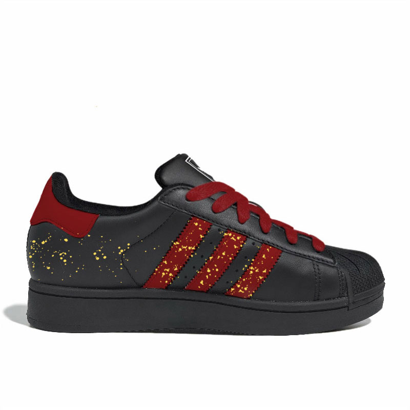 Superstar 2 Galloping Horse Chasing The Stars Horse Year Shopping Bag низкие кроссовки для скейтбординга Unisex Adidas Originals, черный красный — фото 4