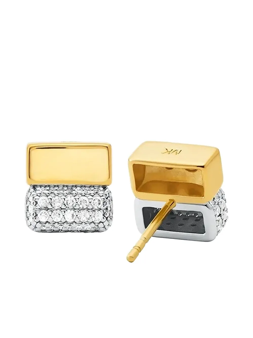 

Серьги с паве из золотых бриллиантов MICHAEL KORS, золотой