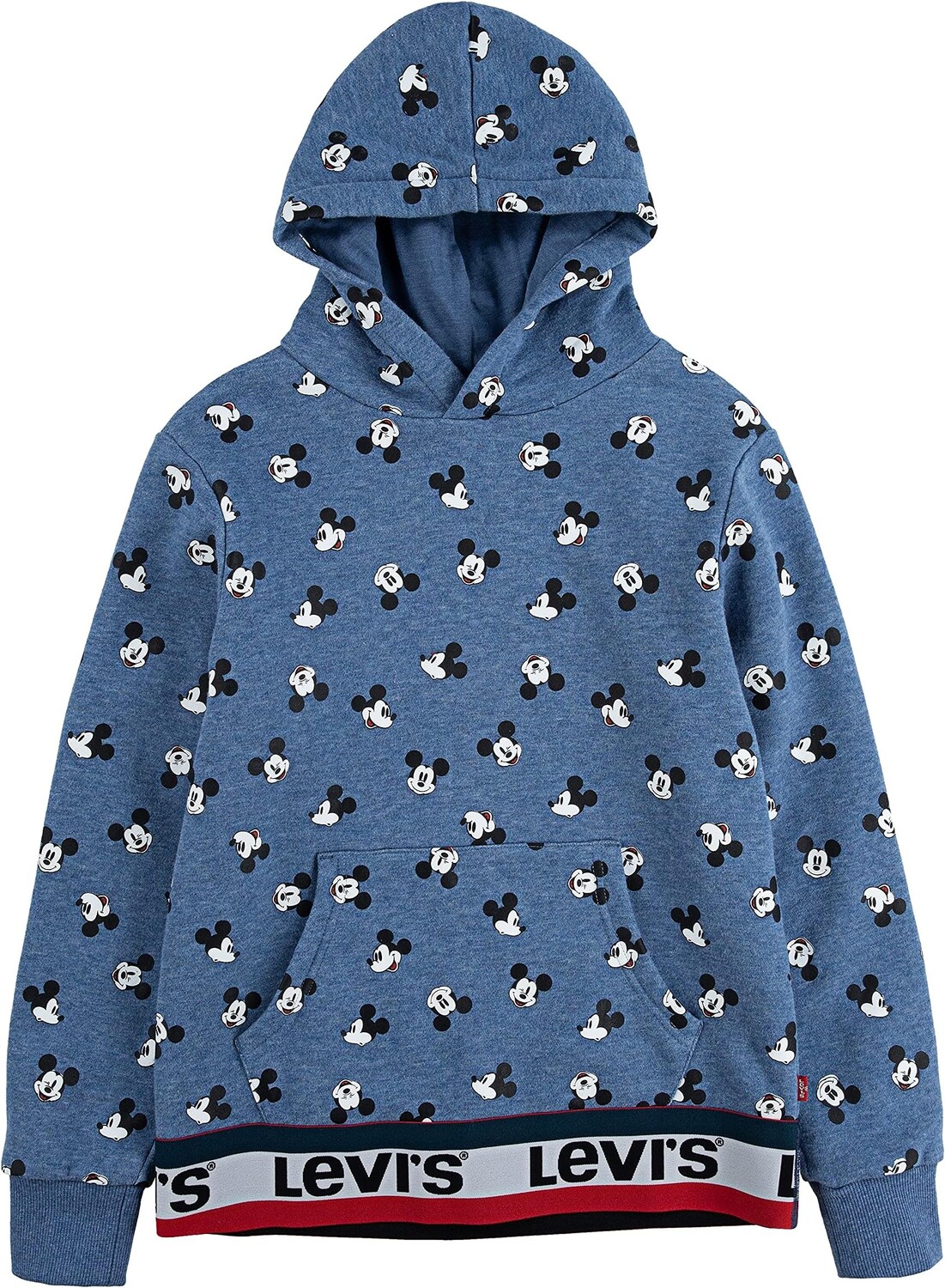 

Худи Levi'S All Over Print Mickey Hoodie, цвет Navy Heather