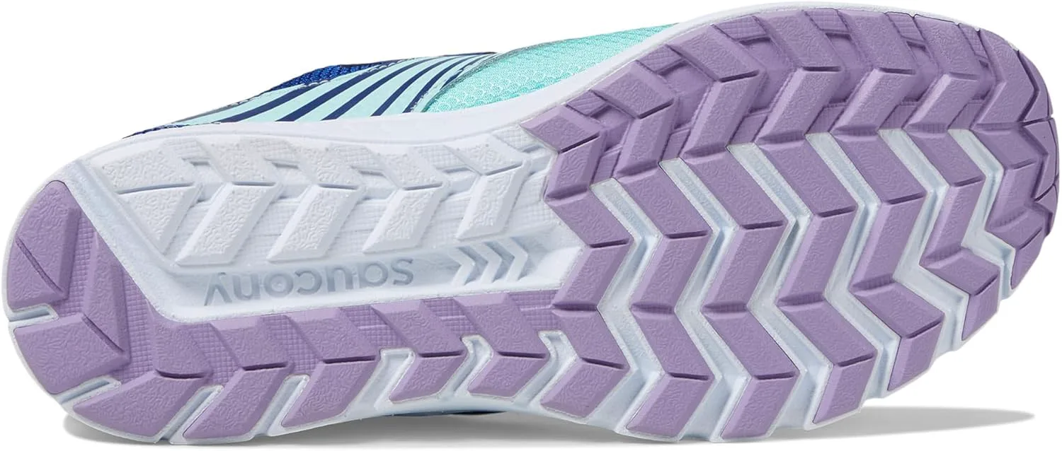 Кроссовки Saucony Unisex-Child Velocer a/C (маленький/большой ребенок), темно-синий/фиолетовый — фото 2