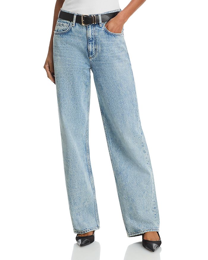 

Джинсы Shea High Rise Straight в цвете Quincy rag & bone, синий
