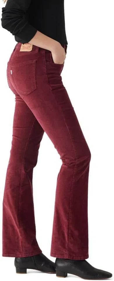 Женские джинсы Levi's 725 High-Rise Bootcut, бордовый — фото 3