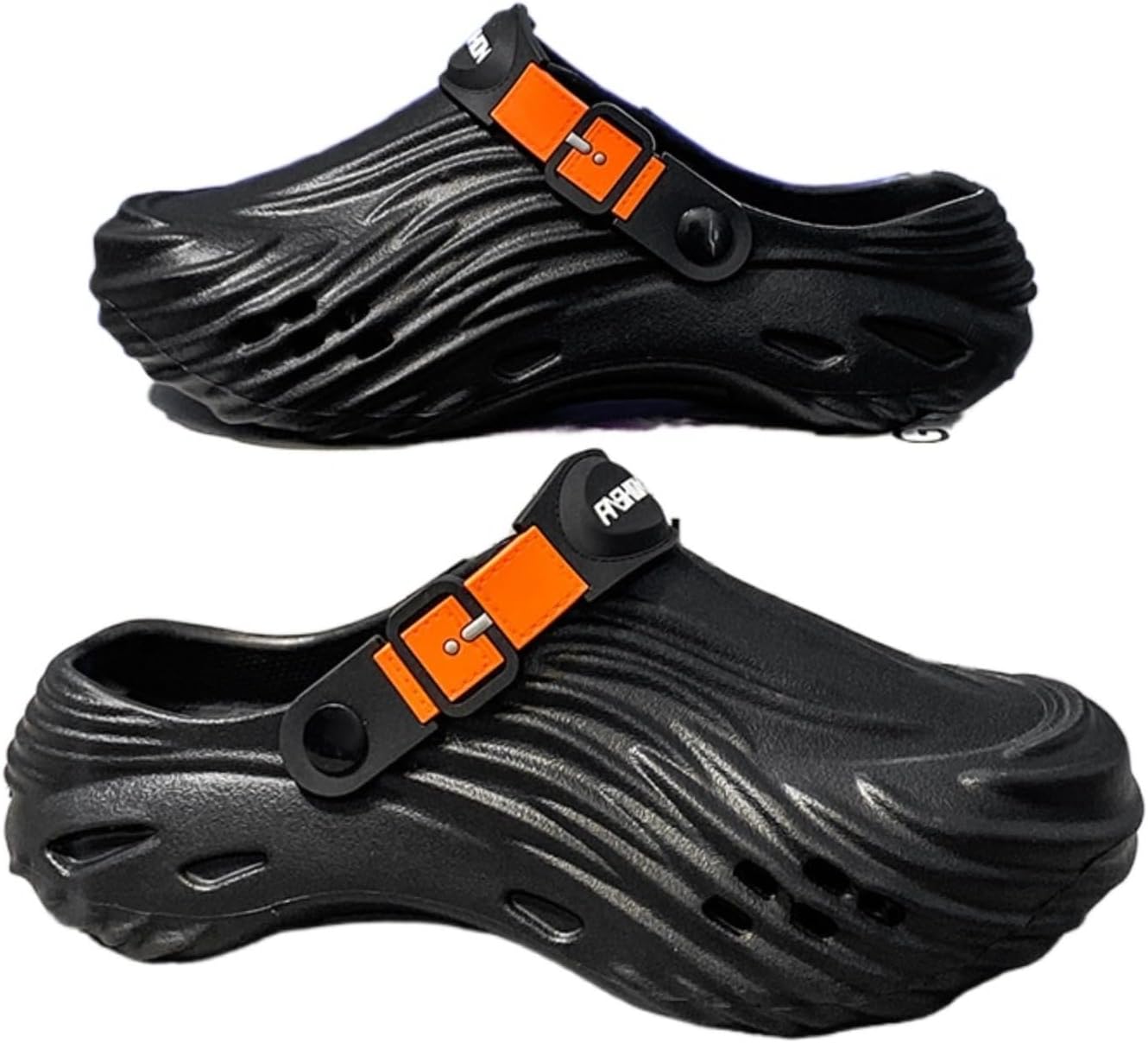 

Мужские и женские ультра-мягкие сабо Azttoztto из ЭВА для лета, водонепроницаемые нескользящие сандалии с амортизирующей подошвой, дышащие повседневные шлепанцы, черный