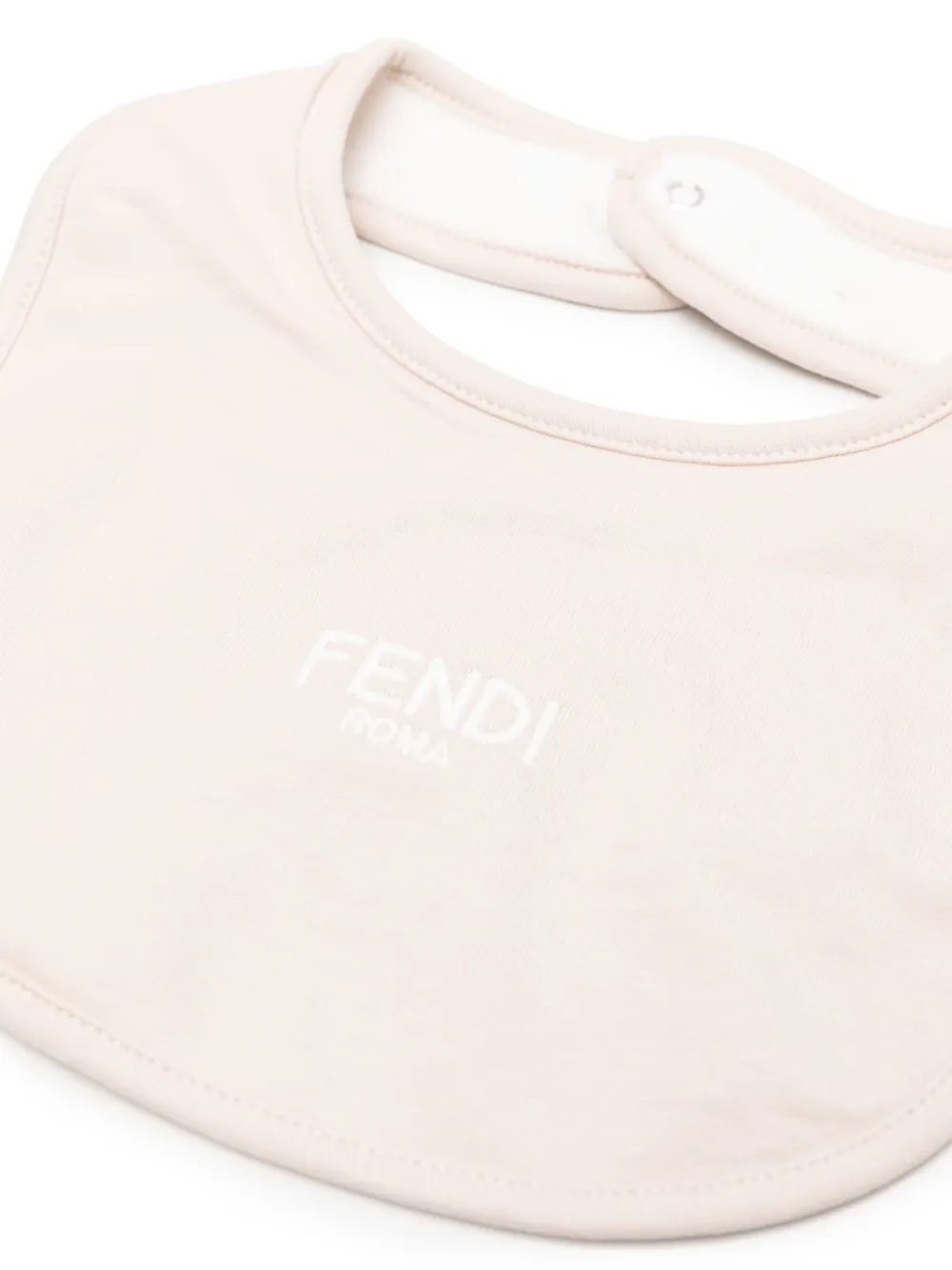 Комплект для новорожденного с логотипом FF FENDI KIDS, коричневый — фото 2