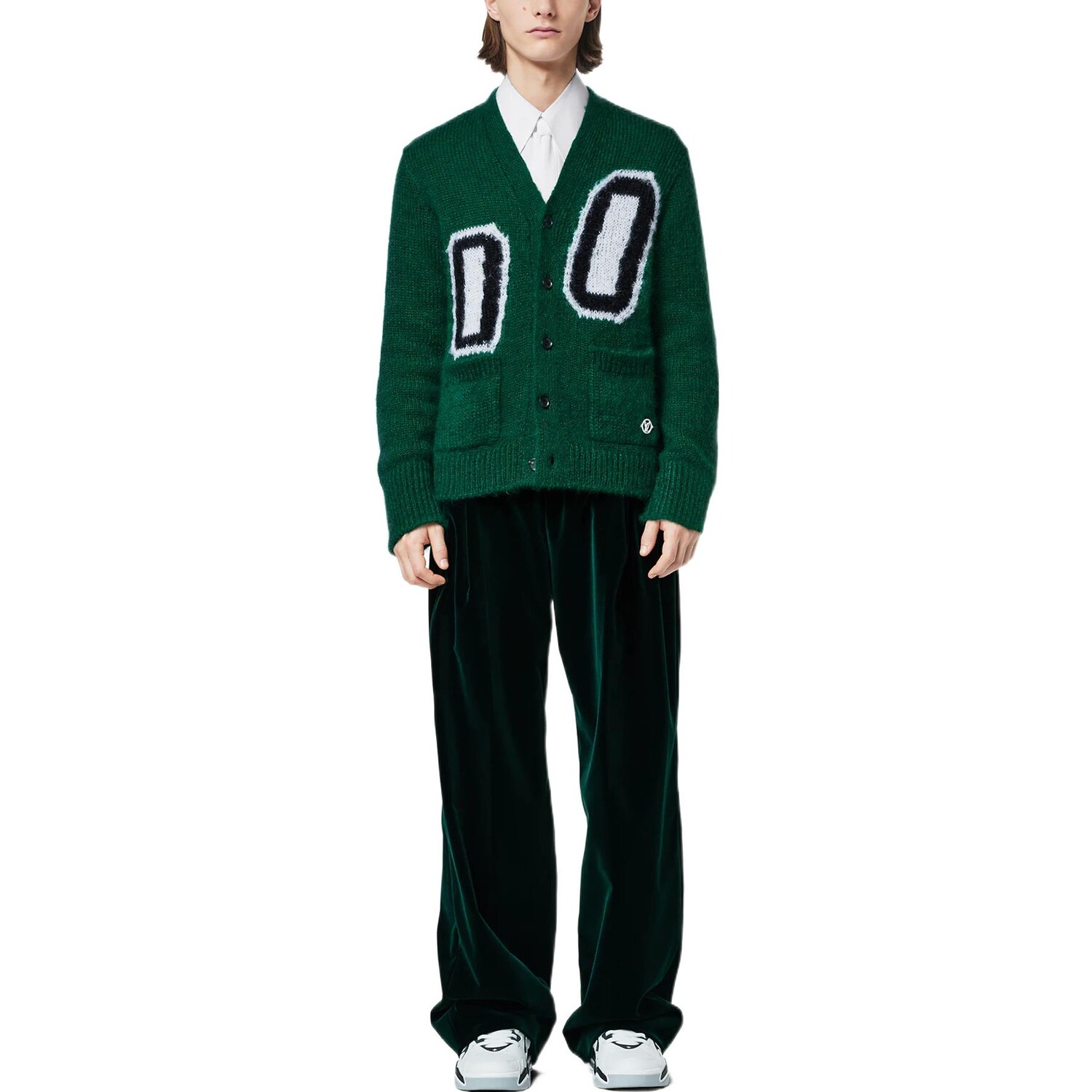 Новые квартальные продукты LV Sweater Men Green Louis Vuitton, зеленый — фото 2