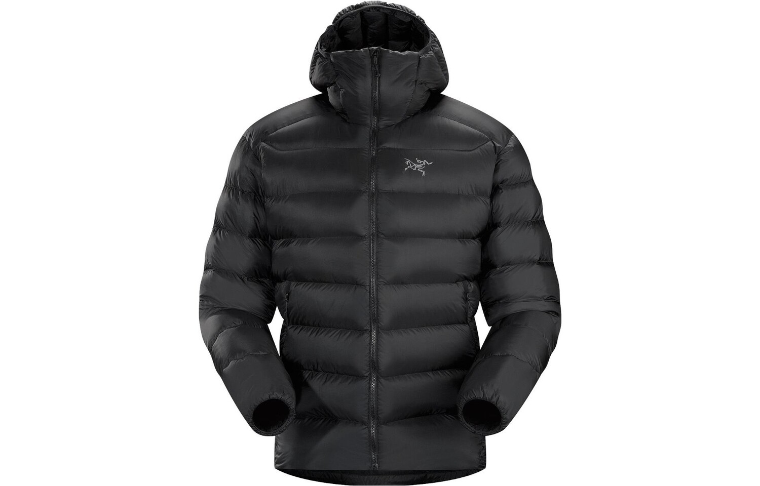 

Пуховик мужской Arcteryx с логотипом, черный