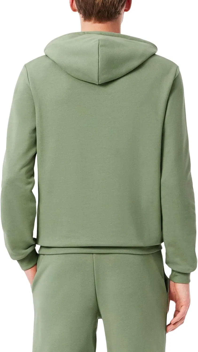 Мужская хлопковая флисовая толстовка Lacoste, Thyme — фото 3