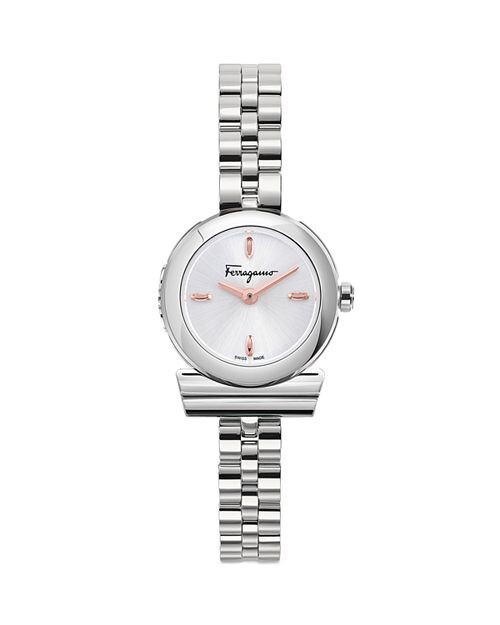 

Часы Gancino из нержавеющей стали, 22,5 мм Ferragamo, цвет Silver