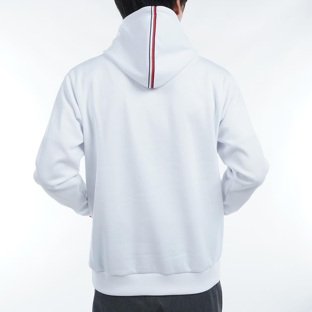 Мужская толстовка с капюшоном Tommy Hilfiger Golf THMA457, с логотипом спереди, белый — фото 2