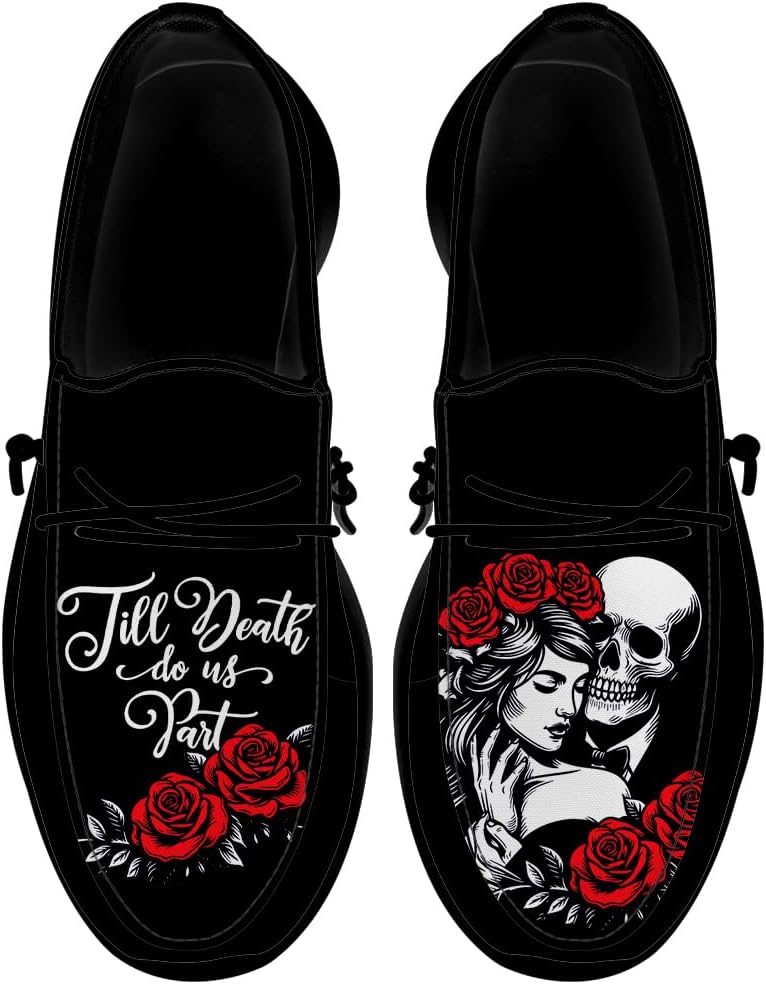 

Женские слипоны Quorax Skull розовые лоферы свадебные кроссовки Подарки для пар