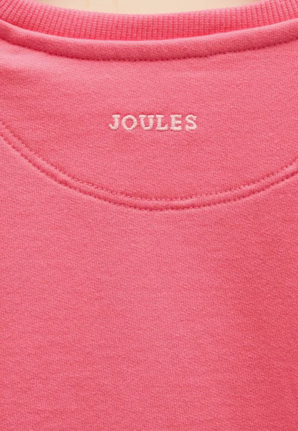 Толстовка с круглым вырезом и рукавами с оборками Joules, Pink — фото 2