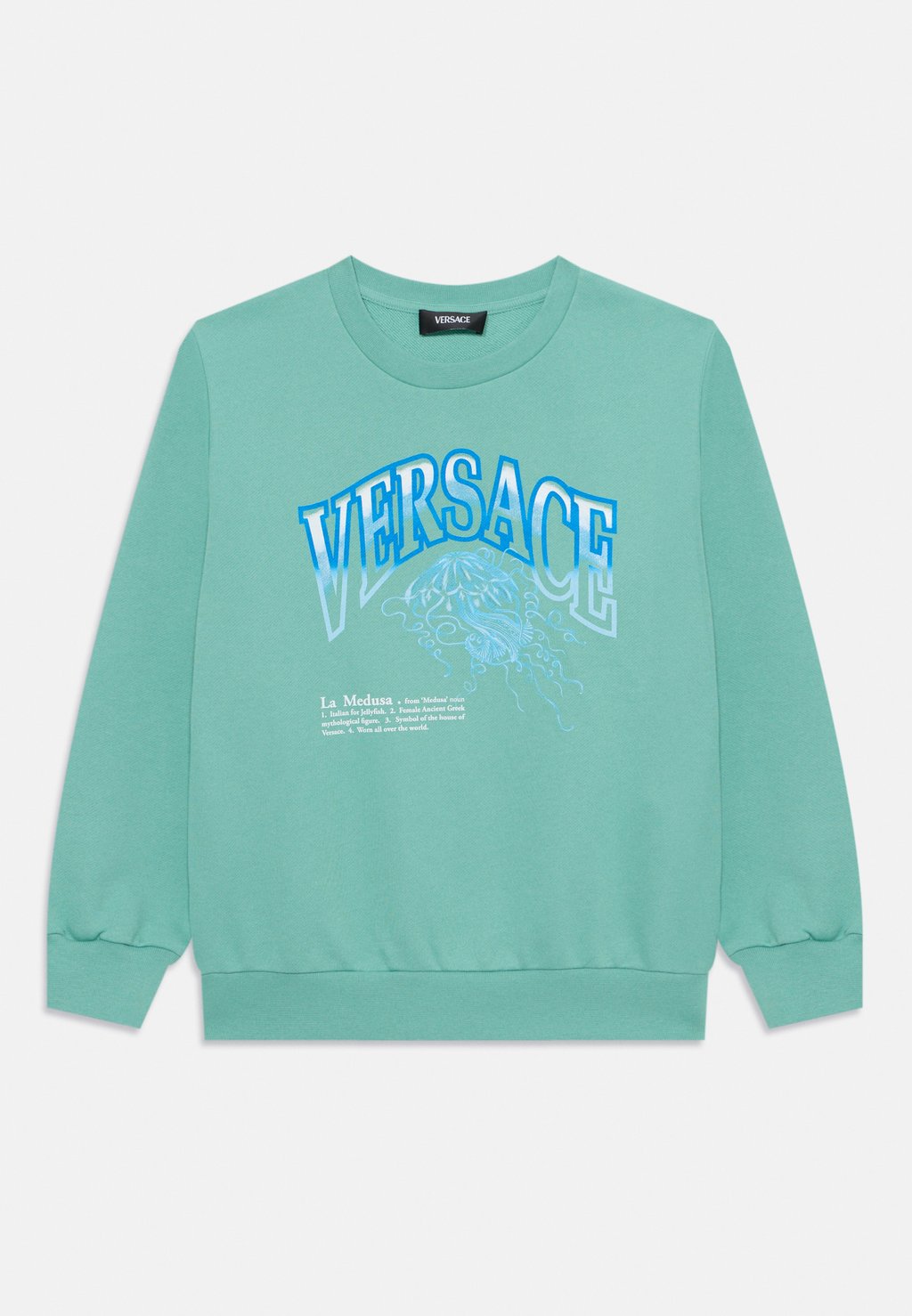 

Толстовка LA MEDUSA VARSITY PRINT UNISEX Versace, зеленый