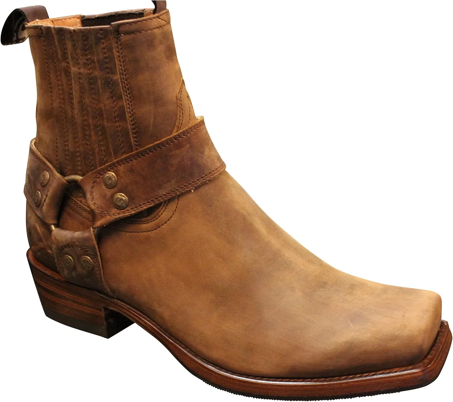 Sendra Boots Ковбойские ботинки Sendra 8286, байкерские ботинки черного цвета, в комплекте с кожаной сумкой Roy Dunn's Leather Grease и сумкой Sendra — фото 2