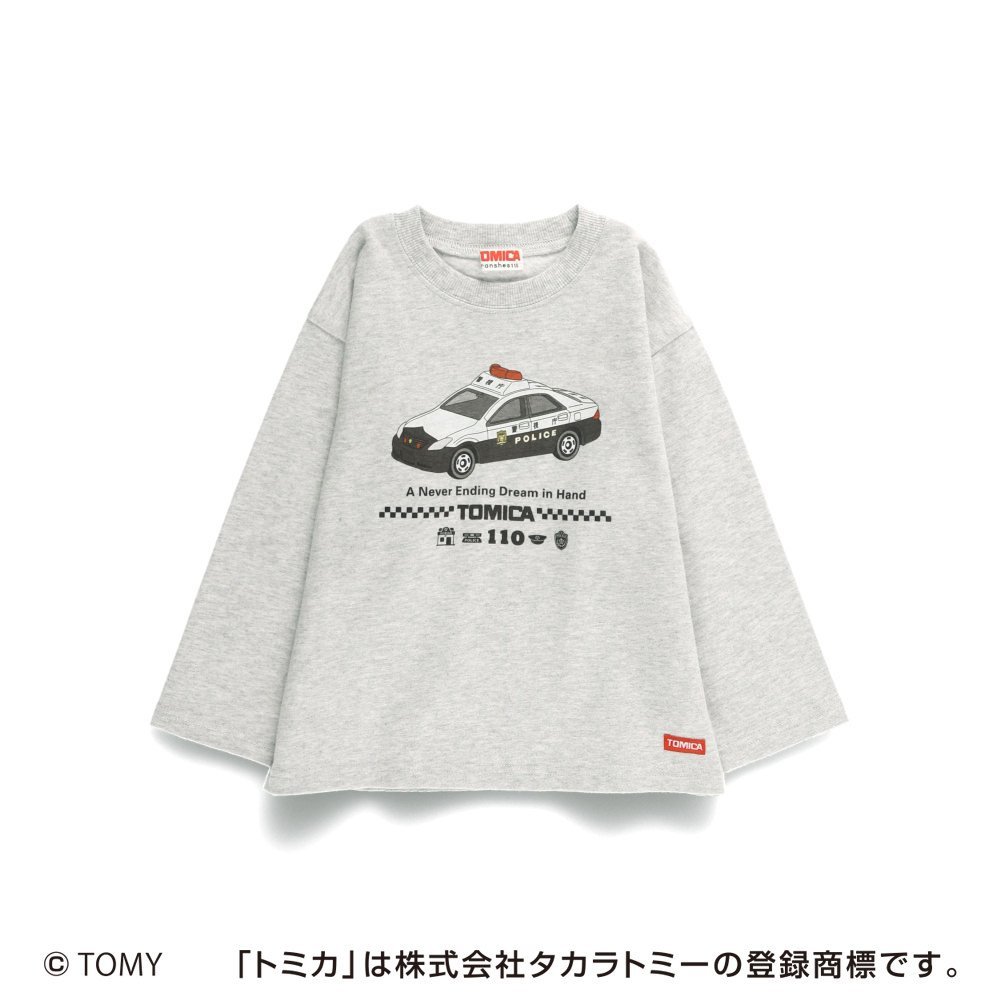 Футболка с длинными рукавами с принтом TOMICA/Tomica* Branshes, Heather Gray — фото 2
