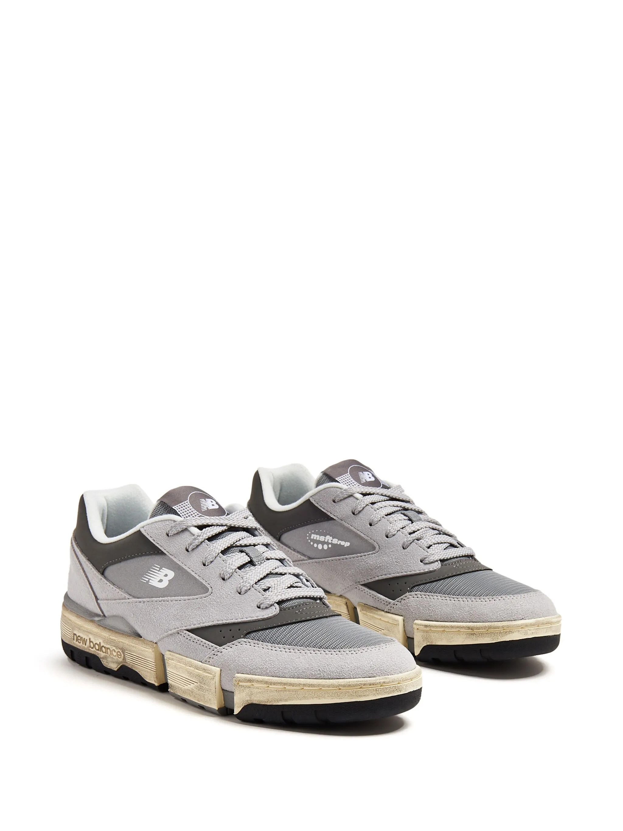 Кроссовки 0.01 из коллаборации с MSFTSrep New Balance, серый — фото 2