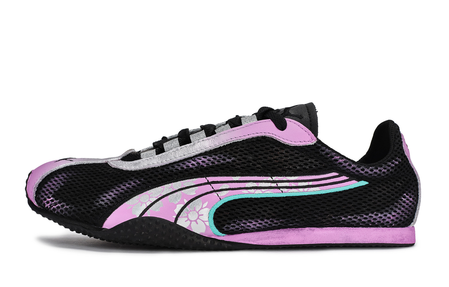 PUMA H Street REGO Hot Dog, Cherry Blossom Status Slip Resistant Low top Casual Shoes Unisex черный розовый серебристый
